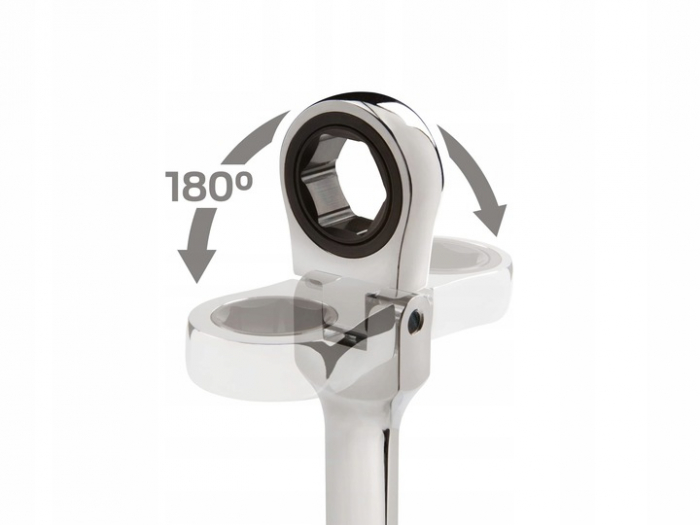 Trusa set chei combinate cu clichet articulate 8-19mm 12piese, cap flexibil (V35403) [12]