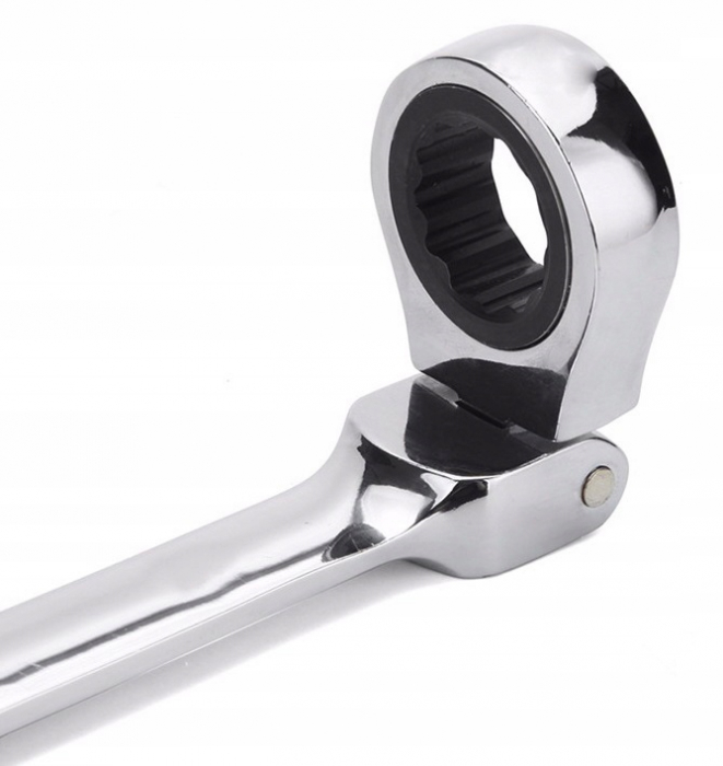 Trusa set chei combinate cu clichet articulate 8-19mm 12piese, cap flexibil (V35403) [10]