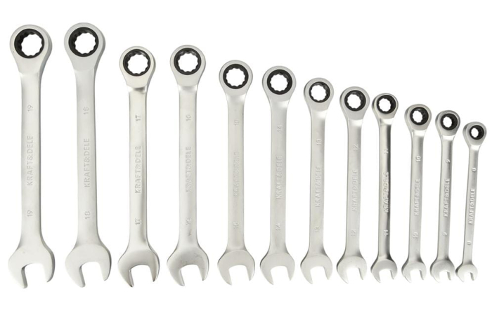 Trusa set chei combinate cu clichet articulate 8-19mm 12piese (KD11301) [8]