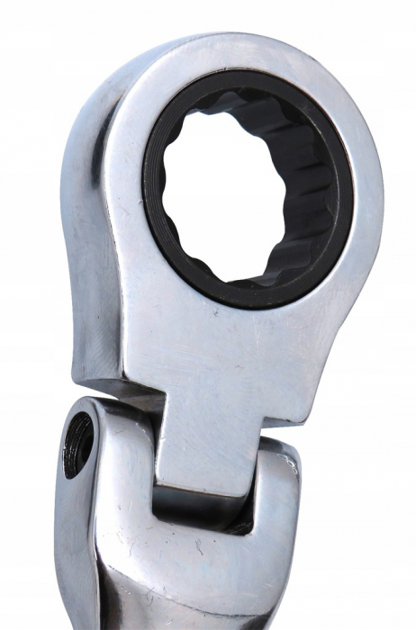 Trusa set chei combinate cu clichet articulate 8-19mm 6piese, cap flexibil (M58604) [9]