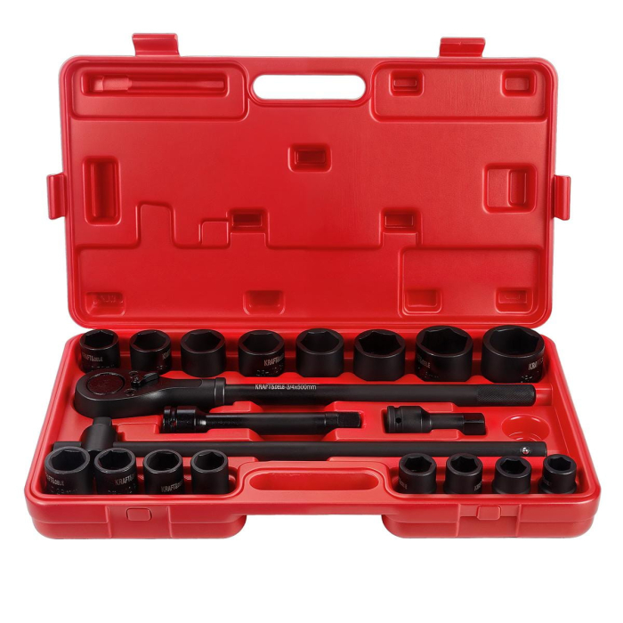 Trusa set chei tubulare 21 piese 3/4" 19-50mm marimi mari 6colturi hexagonale (KD11868) [2]