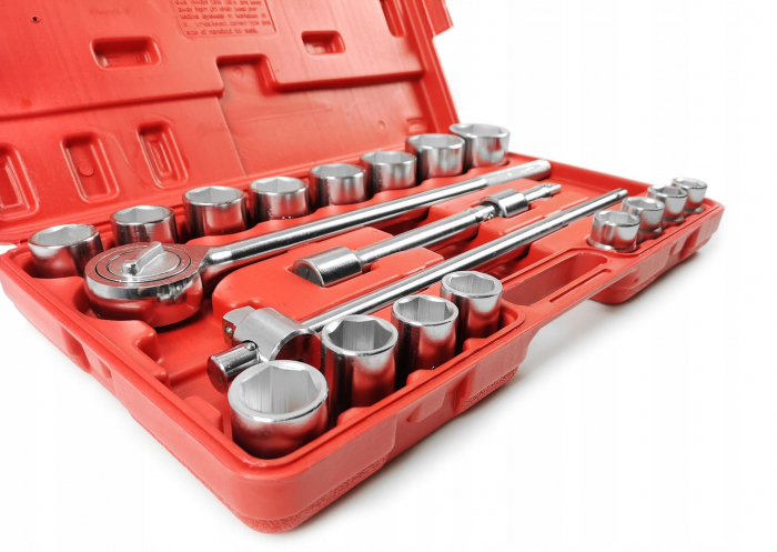 Trusa set chei tubulare 21 piese 3-4 19-50mm marimi mari 6colturi hexagonale (M58252) [6]