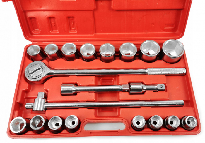 Trusa set chei tubulare 21 piese 3-4 19-50mm marimi mari 6colturi hexagonale (M58252) [2]