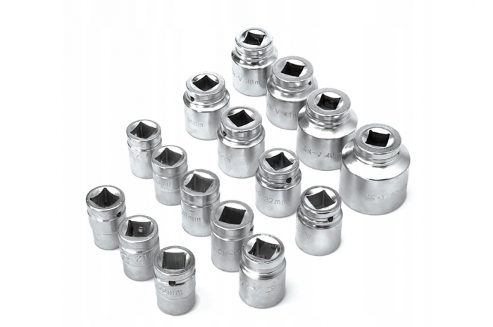 Trusa set chei tubulare 21 piese 3-4 19-50mm marimi mari 6colturi hexagonale (TA205) [5]