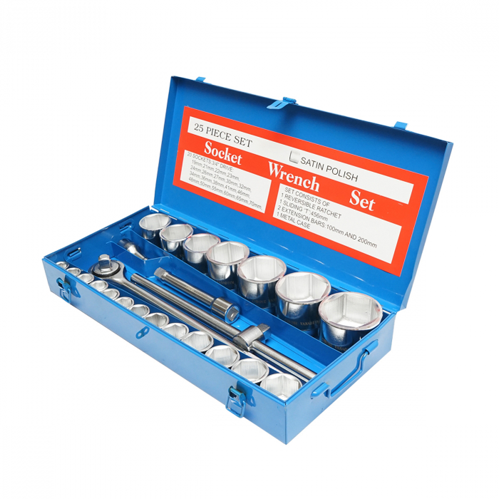 Trusa set chei tubulare 25 piese 3-4 19-70mm marimi mari DISGT63 (BK77055) [3]