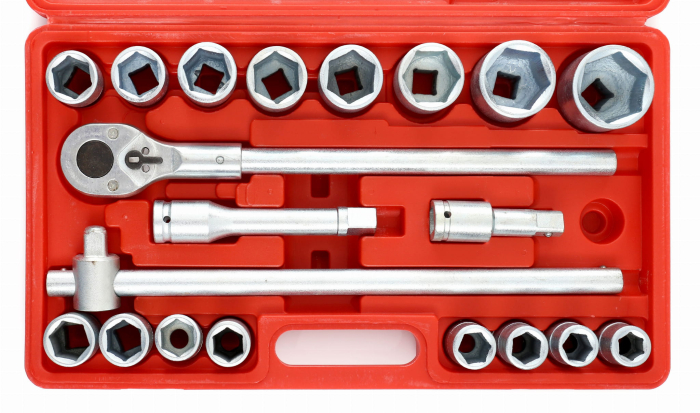 Trusa set chei tubulare hexagon simplu cu antrenor 21 piese 34, 19-50mm (KD304) [4]