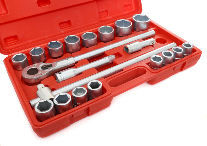 Trusa set chei tubulare hexagon simplu cu antrenor 21 piese 34, 19-50mm (KD304) [2]