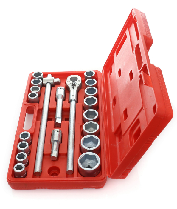 Trusa set chei tubulare hexagon simplu cu antrenor 21 piese 34, 19-50mm (KD304) [3]