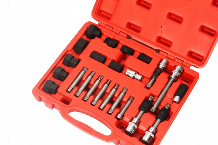 Trusa set montare demontare fulie alternator 25 piese (M57625) [2]