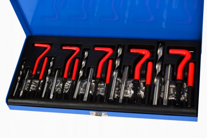 Trusa set reparatie filete stricate deteriorate M5-M12 131 piese cu insertie metalica (FR4826) [5]