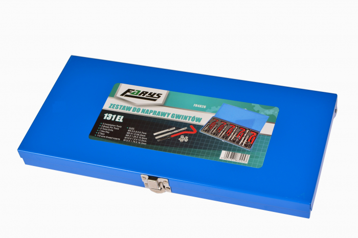 Trusa set reparatie filete stricate deteriorate M5-M12 131 piese cu insertie metalica (FR4826) [2]