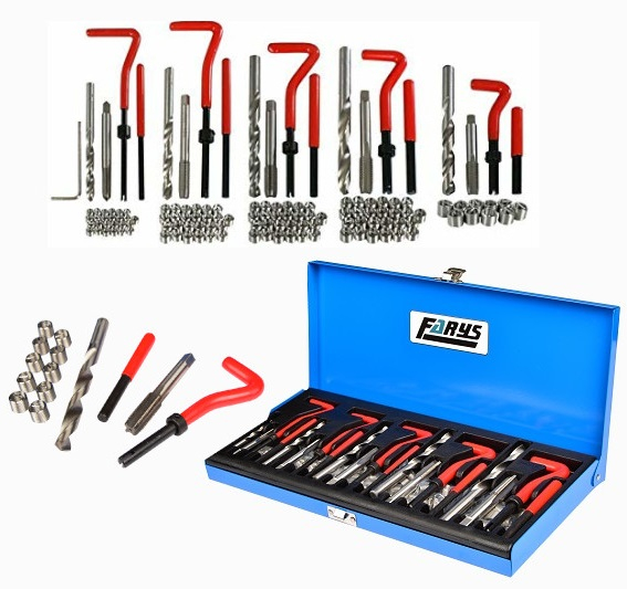 Trusa set reparatie filete stricate deteriorate M5-M12 131 piese cu insertie metalica (FR4826) [1]