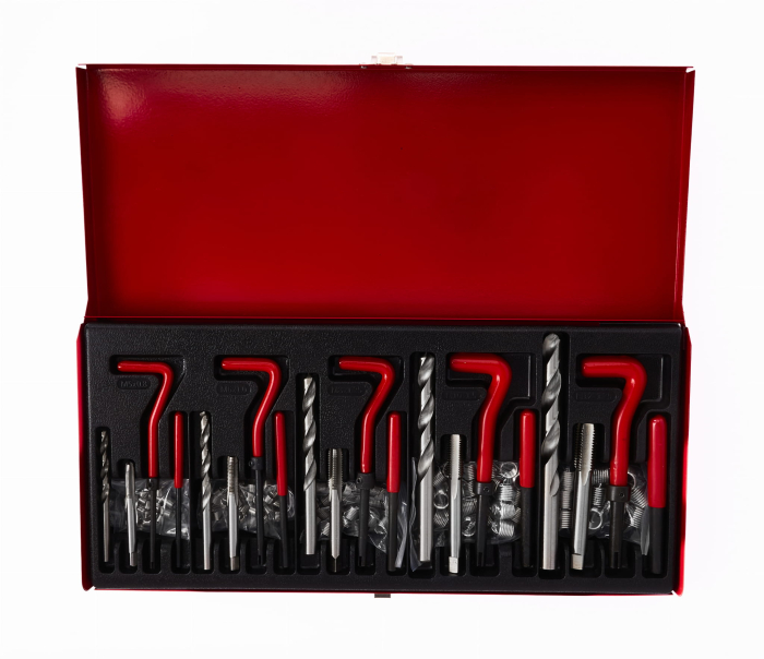Trusa set reparatie filete stricate deteriorate M5-M12 131 piese cu insertie metalica (KD10590) [2]