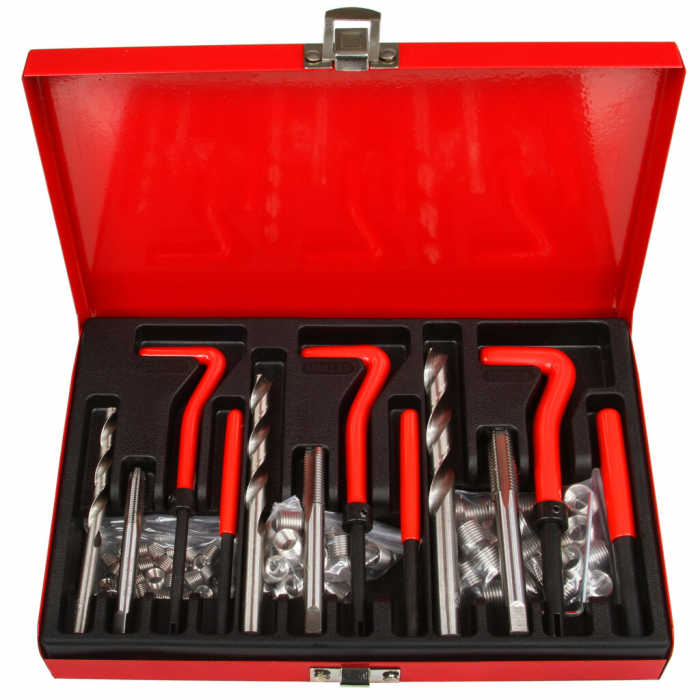 Trusa set reparatie filete stricate deteriorate M6-M10 88 piese cu insertie metalica (M55880) [2]