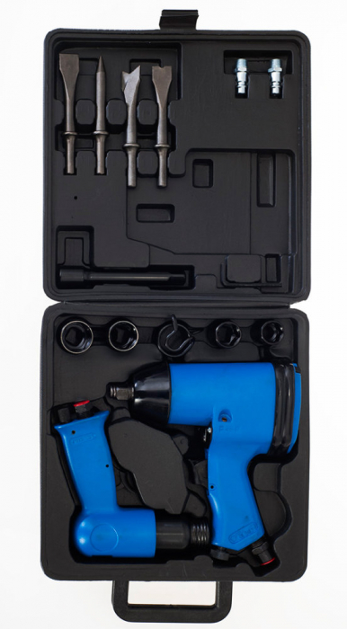 Trusa set scule pneumatice 17 piese aer comprimat pistol ciocan + accesorii (TA810) [6]