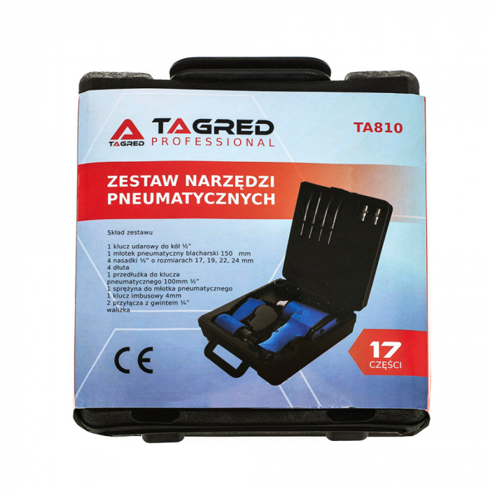 Trusa set scule pneumatice 17 piese aer comprimat pistol ciocan + accesorii (TA810) [2]