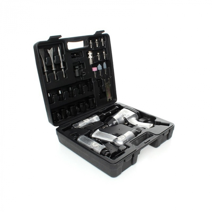 Trusa set scule pneumatice 34 piese aer comprimat, pistol clichet impact polizor drept ciocan (KD1421) [12]
