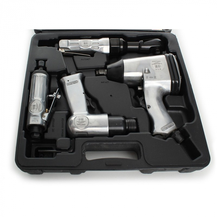 Trusa set scule pneumatice 34 piese aer comprimat, pistol clichet impact polizor drept ciocan (KD1421) [20]