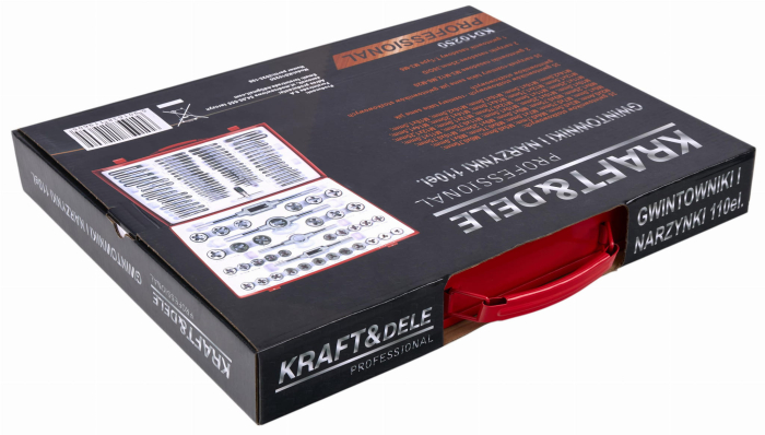 Trusa set tarozi si filiere 110 piese M2 - M14 M16 M18 (KD10250) [10]