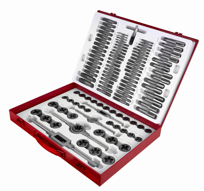 Trusa set tarozi si filiere 110 piese M2 - M14 M16 M18 (KD10250) [3]