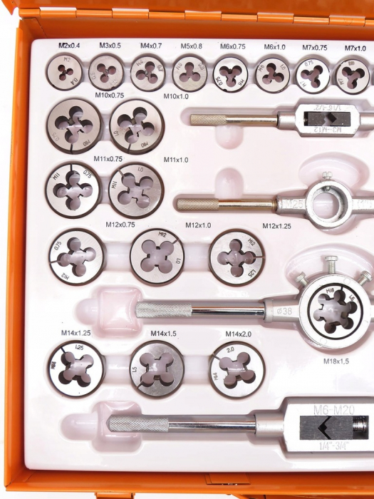 Trusa set tarozi si filiere 110 piese M2 - M14 M16 M18 (M55876) [5]