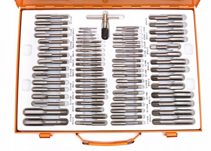 Trusa set tarozi si filiere 110 piese M2 - M14 M16 M18 (M55876) [7]