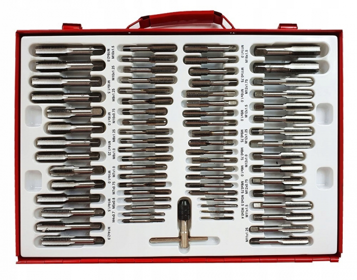 Trusa set tarozi si filiere 110 piese M2 - M14 M16 M18 (S10290) [5]