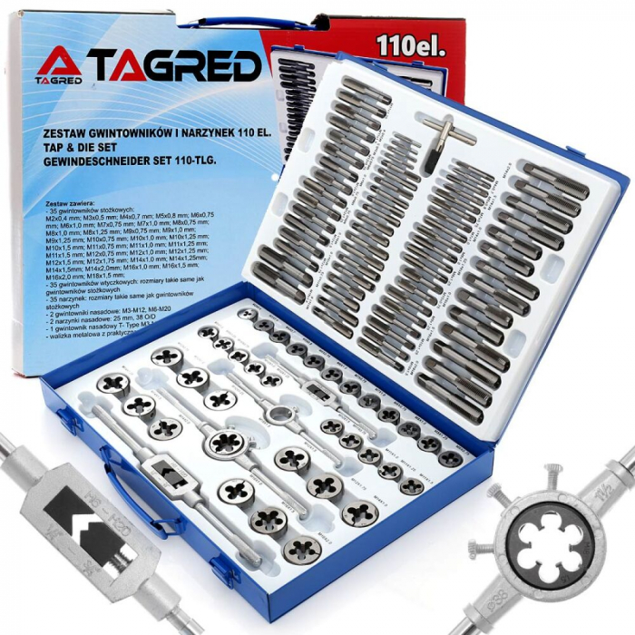 Trusa set tarozi si filiere 110 piese (TA4016) [1]