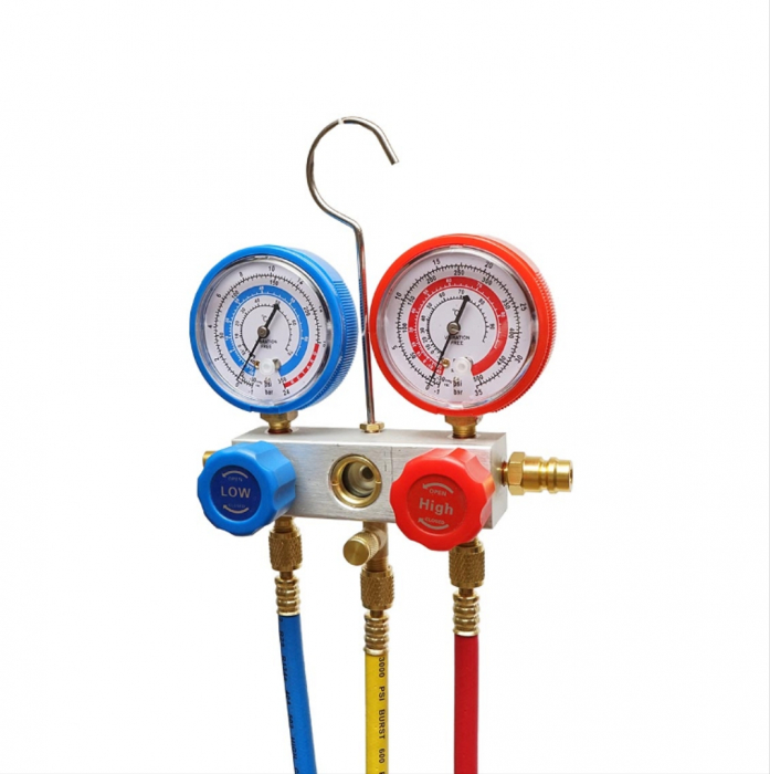 Trusa tester presiune verificare incarcare freon clima AC aer conditionat DISEU21 (BK77539) [6]