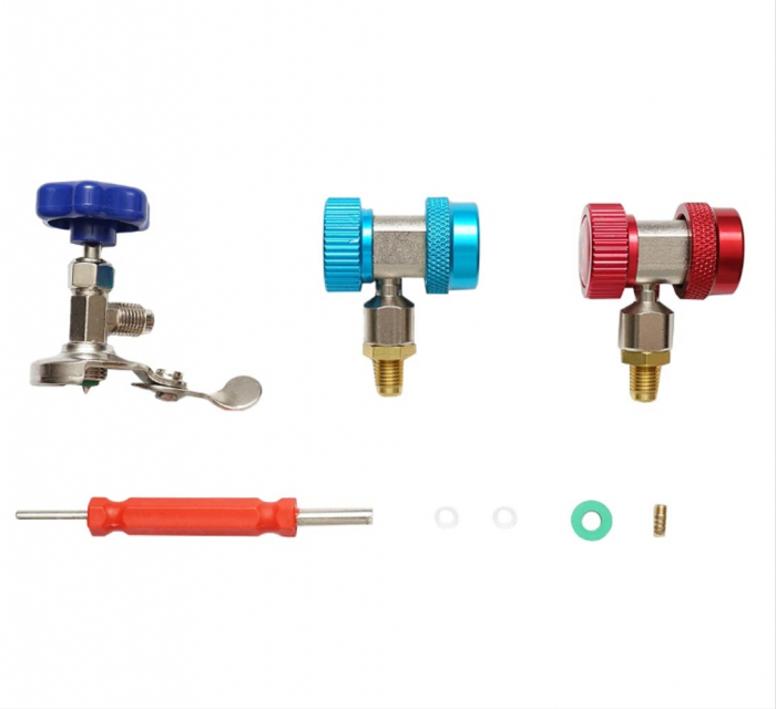 Trusa tester presiune verificare incarcare freon clima AC aer conditionat DISEU21 (BK77539) [5]