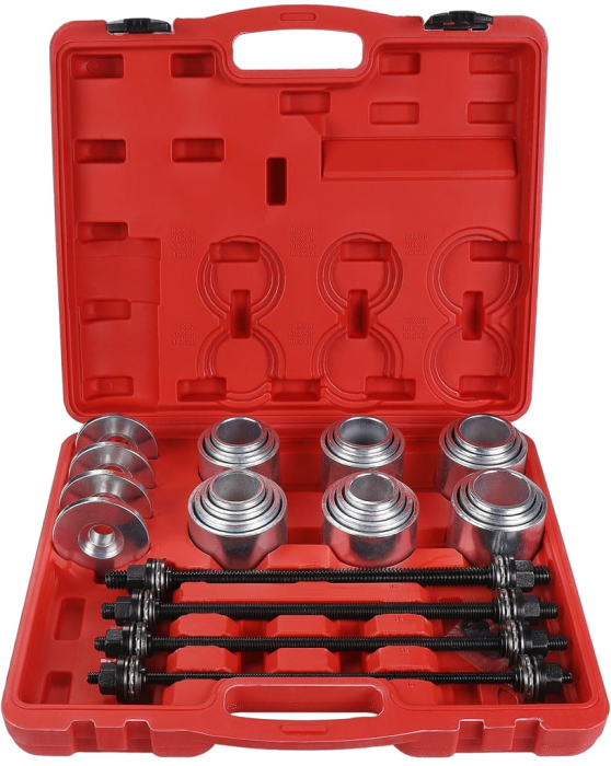 Trusa universala presa 28 piese 34-82mm extras montat demontat bucse bucsi rulmenti suspensie (KD12502) [3]