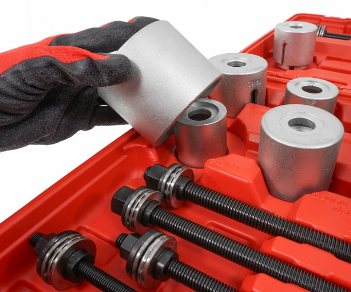 Trusa universala presa extras montat demontat bucse bucsi rulmenti suspensie 27 piese (V86222) [10]