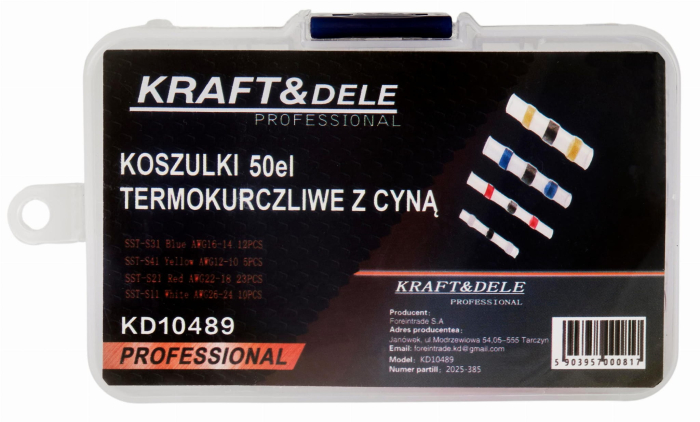 Tuburi termocontractabile cu inel de fludor set 50 buc (KD10489) [7]