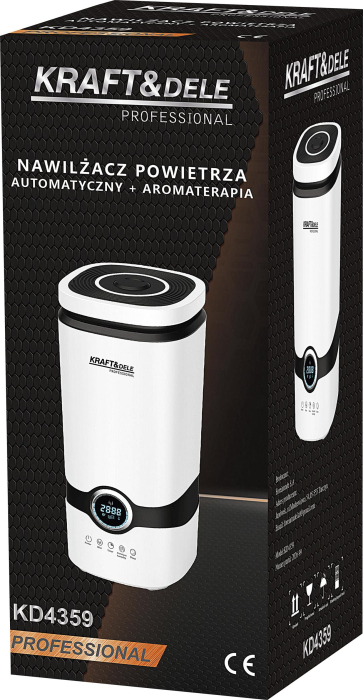 Umidificator de aer cu ultrasunete 4L, 30W, ionizare, aromaterapie, telecomanda (KD4359) [13]