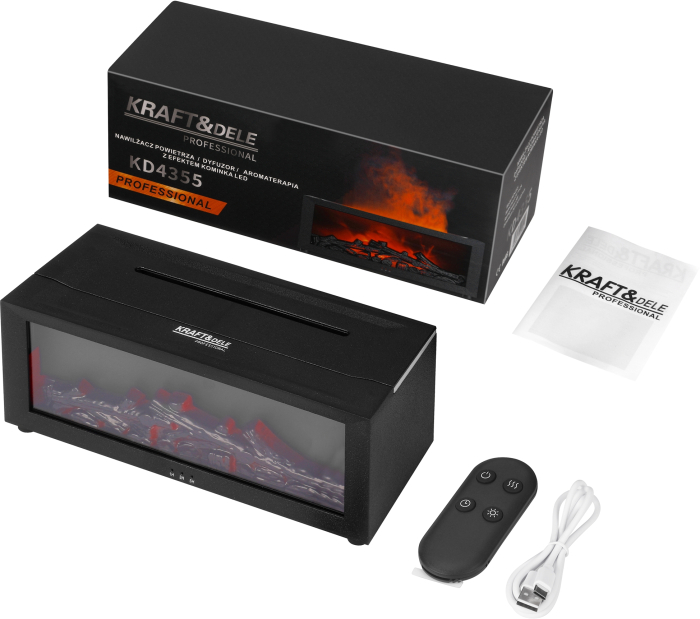 Umidificator ionizator aer LED efect semineu aromaterapie RGB telecomanda USB-C 150ml (KD4355) [2]