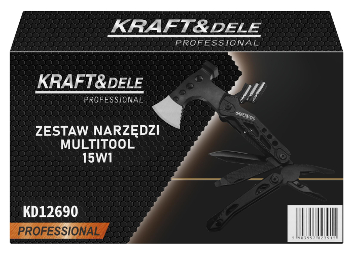 Unealta multifunctionala 15 in 1, cu cleste, topor si ciocan (KD12690) [14]