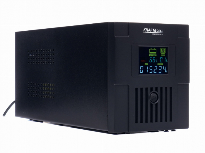 UPS sursa neintreruptibila de urgenta cu 2 baterii 2x7ah 1500VA 900W LCD (KD1929) [4]