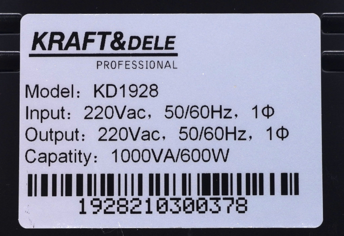UPS sursa neintreruptibila de urgenta cu baterie LCD 9ah 1000VA 600W (KD1928) [6]