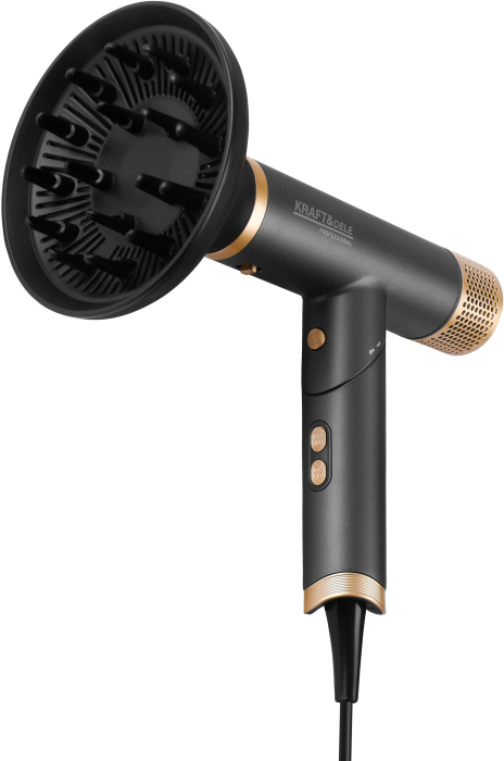 Uscator par 2200W afisaj LED 3 viteze 3 temperaturi difuzor concentrator accesorii ondulare (KD4383) [12]