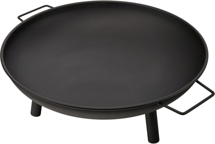 Vatra foc gradina 58cm otel picioare stabile manere transport pentru foc de tabara si gratar (KD4184) [5]