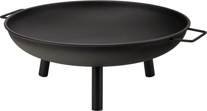 Vatra foc gradina 58cm otel picioare stabile manere transport pentru foc de tabara si gratar (KD4184) [3]