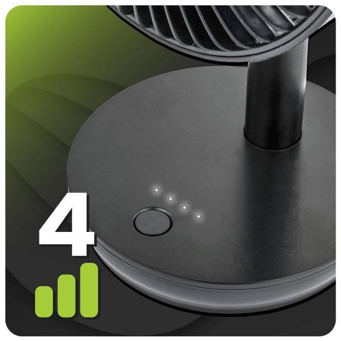 Ventilator de birou cu acumulator Velano 2000mAh 4 viteze USB (VELWEBS0009) [10]