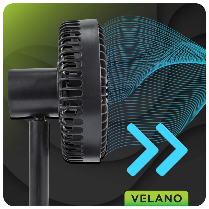 Ventilator de birou cu acumulator Velano 2000mAh 4 viteze USB (VELWEBS0009) [9]