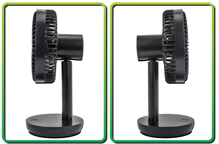 Ventilator de birou cu acumulator Velano 2000mAh 4 viteze USB (VELWEBS0009) [12]