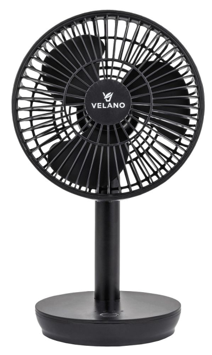 Ventilator de birou cu acumulator Velano 2000mAh 4 viteze USB (VELWEBS0009) [5]