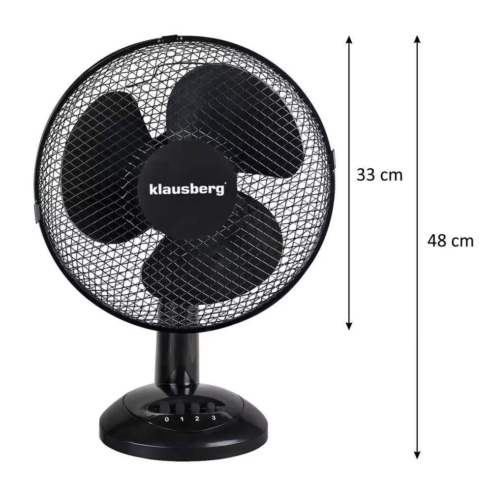 Ventilator de birou negru 30cm, 40W (KB-7474) [2]