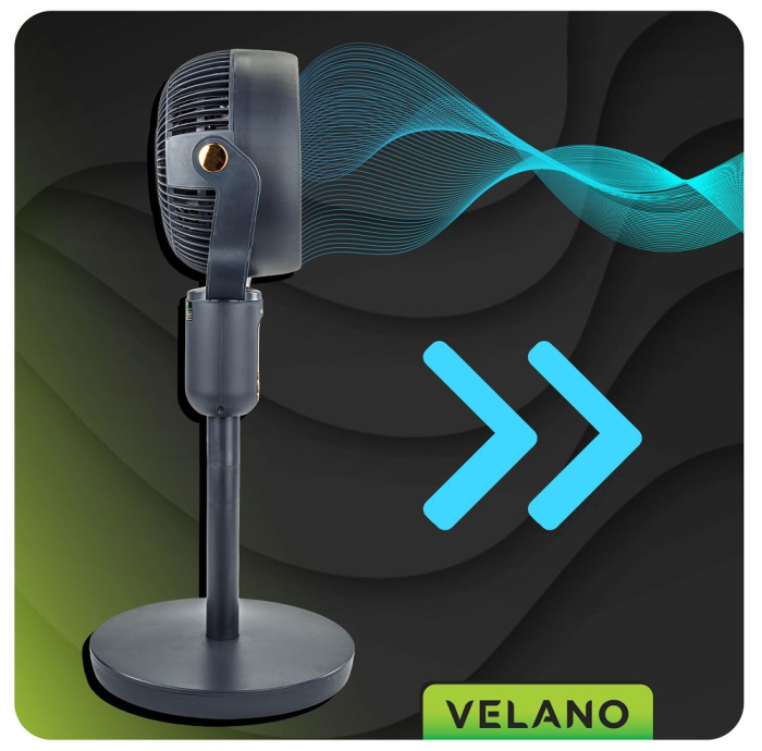 Ventilator podea  50W cu 3 moduri flux si inaltime reglabila 75-103 cm (VELWEP0013) [12]