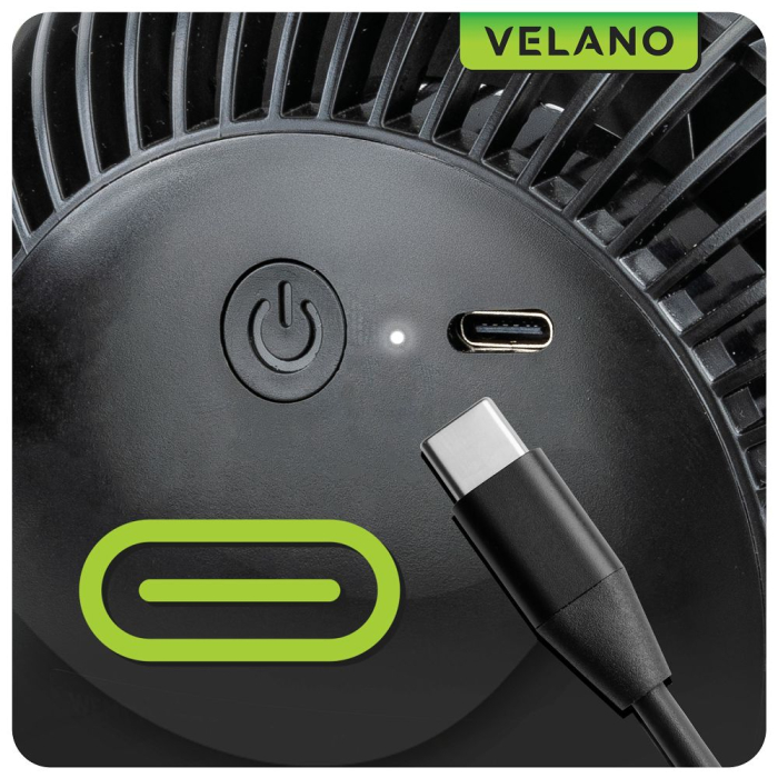 Ventilator portabil cu acumulator USB 1200mAh 4 viteze (VELWEBS0011) [15]