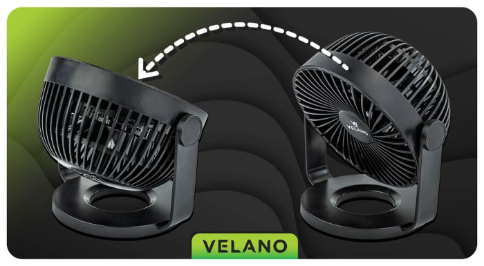 Ventilator portabil cu acumulator USB 1200mAh 4 viteze (VELWEBS0011) [16]