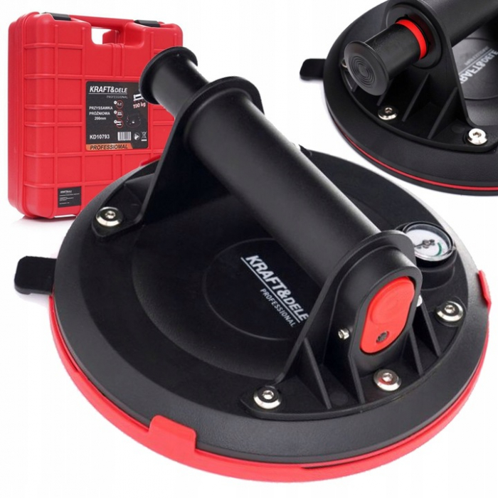 Ventuza cu vacuum vid 190kg 200mm transport montat parbriz sticla placi ceramice marmura granita (KD10793) [1]
